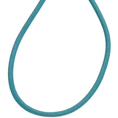 JOBO Leder Halskette Kette Schnur türkis 100 cm - Bild 1 von 3