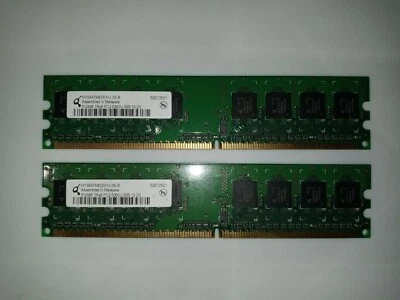 2X 512MB 1Rx8 PC2-5300U-555-12-D0 240-pin Memory HYS64T6400HU-3S-B - Image 1 of 2