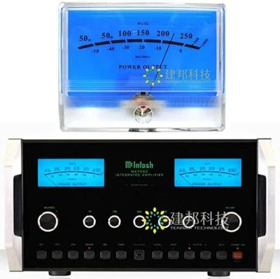 VU Meter DB Level Header Audio Power Amplifier Indicator Meter DB Table Blue - Image 1 of 4