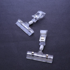  10 Pcs Kunststoffklammern Schild Einzelhandelsetikett Drehbar - Picture 1 of 11