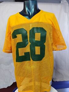  Russell Athletic Mesh gold and green Lucky#28 Mesh Football Jersey Size XL new