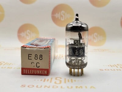 1 x Telefunken E88CC 6922 оригинальная коробка ◇ низ - Ulm '64 - проверено новый из старых запасов + - Изображение 1 из 4