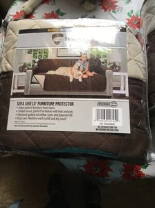 For 2 Sofas Shield Covers To Protect The Sofas 2 Sided In Colors Tan And Browns - Picture 1 of 6