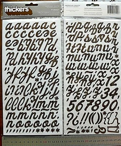 FOREST Dark Woodgrain CHESTNUT - Ap 188 Alphabet & Numbers - 6-40mmHigh&Wide L2R - Picture 1 of 3