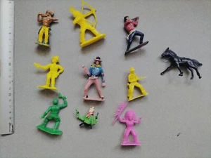 COW-BOYS INDIANS PLASTIC TOYS SCENERY / PLASTIC MINIATURES G944 - Imagen 1 de 1