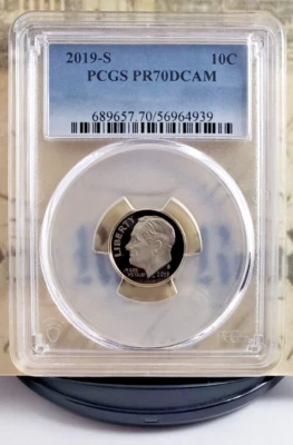 1979-S Roosevelt - Type 1 - Proof Dime - PCGS PR70DCAM - Top Grade! 6289 - Image 1 of 4
