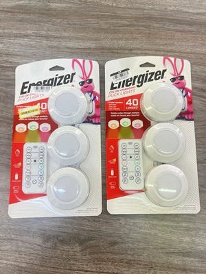 Energizer 6pk 40 Lumen LED Puck Light Wireless Color Changing Cabinet Lights - Image 1 of 3