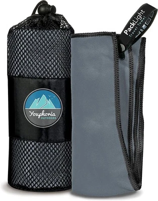 Youphoria Toalla de Viaje de Microfibra Secado Rápido Ligera - Toalla de Secado Rápido para... Foto 1 de 4