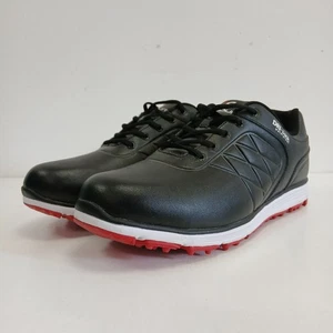 Stuburt Evolve Golf Shoes Size 12 Mens Black Sports Studded Leather NWT RMF17-BL - Picture 1 of 11