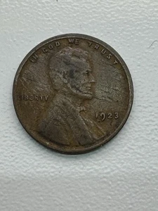 1923 P Lincoln Wheat Penny, Cent, in Fine Condition - Picture 1 of 2