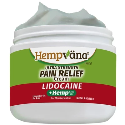 Hempvana Pain Cream Lidocaine, Ultra Strength, Pain Relief, AS-SEEN-ON-TV, - Image 1 of 4