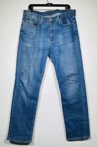 Levis 514 Jeans Mens 36x32 Straight Leg Stretch Denim Medium Wash Zip Fly - Picture 1 of 10