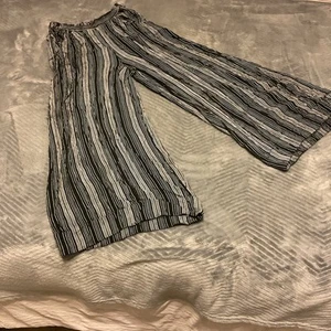 Angie Rayon Bohemian Hippy Festival Party Wide Leg Flared Pants Size S - Picture 1 of 5