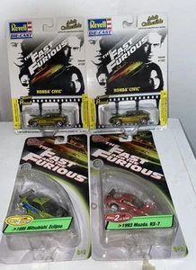 REVELL+ RACING CHAMPIONS 1:64 THE FAST AND THE FURIOUS 4PEZZI - Foto 1 di 4
