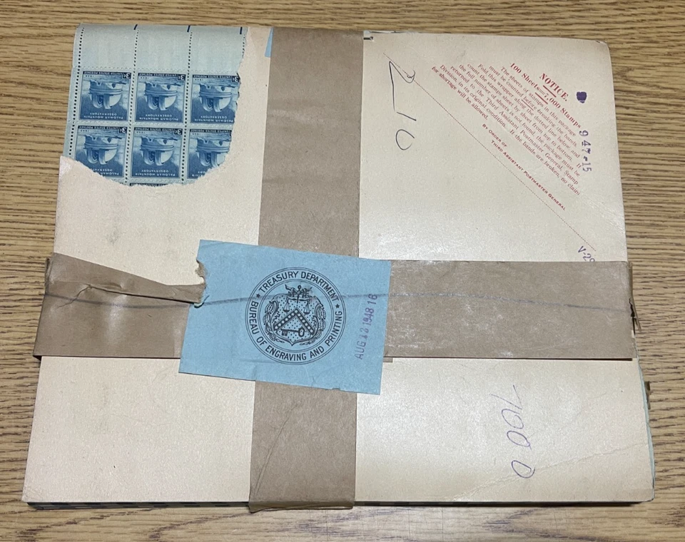 US 3¢ Palomar Mt Observatory Postage Stamp #966 Sealed Full Pad of 100 Sheets - Image 1 of 3