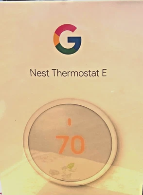 NEW Google, T4000ES, Nest Thermostat E, Smart Thermostat White New Sealed Box - Image 1 of 4