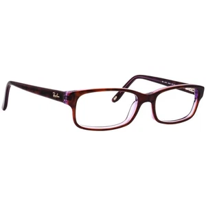 Ray-Ban Eyeglasses RB 5187 2442 Dark Havana Violet Rectangular Frame 52[]16 140 - Picture 1 of 6