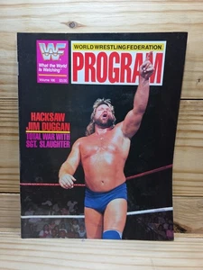 WWF WWE Programm Band 186 Bügelsäge Jim Duggan Sgt Slaughter - Bild 1 von 6