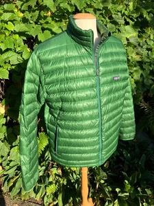 Patagonia Men's Down Jacket Sweater LARGE - Kelly Green Puffer - EUC - Picture 1 of 11