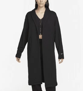 NWT $125 Nike Modern Fleece Oversized French Terry Duster Wmn Small FB8749-010 - Picture 1 of 6