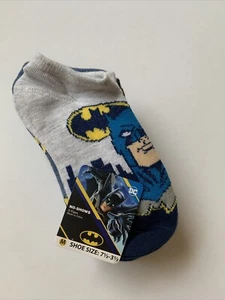 DC Comics ☆ Toddler & Little Boys' Batman 5-Pack Socks ☆ 7 1/2-3 1/2 Shoe Size - Picture 1 of 3