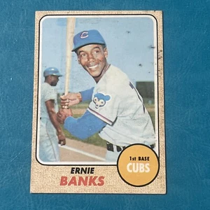 1968 Topps #355 Ernie Banks Chicago Cubs HOF Baseball Card VG - Picture 1 of 4
