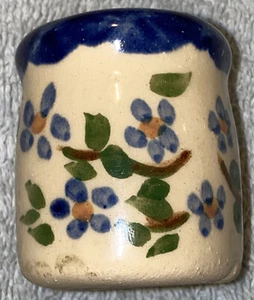 Vtg Alpine Pottery Roseville Ohio 1996 Toothpick Holder - Picture 1 of 8