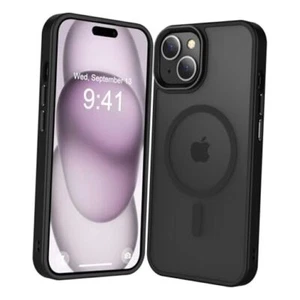 Magnetic for iPhone 15 Case [Compatible with Magsafe & Military-Grade A-Black - Picture 1 of 7