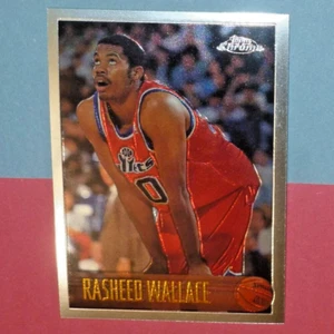 1996-97 RASHEED WALLACE Topps Chrome #31 Washington Bullets - Bild 1 von 2