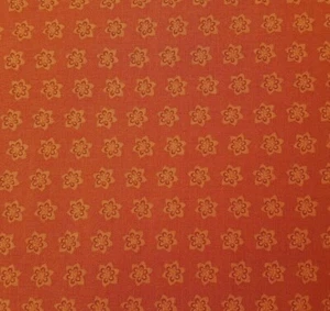 Getting to Know Hue BTY Nancy Rink Marcus Brothers Tonal Rust Floral - Picture 1 of 3