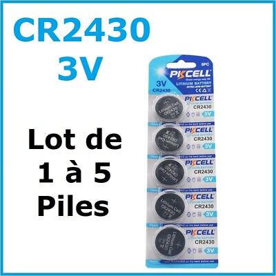 Pile Bouton CR2430 / CR 2430 / 3V LITHIUM / ENVOI RAPIDE • 5.92€