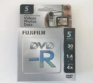 100 UNIDADES FUJIFILM 25302444 MINI DVD-R Videocámara 1,4 GB/30 Min, 5 PIEZAS/UNIDAD - Imagen 1 de 1