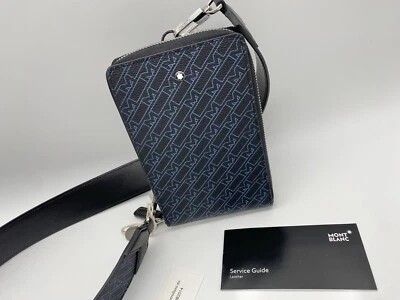 BOLSO BANDOLERA MONTBLANC M_GRAM AZUL/NEGRO MINI SOBRE NUEVO 100% AUTÉNTICO PRECIO DE VENTA SUGERIDO POR EL FABRICANTE $750 Foto 1 de 4