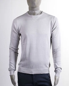 MAGLIA MARKUP GIROCOLLO UNITA 100% COTONE GRIGIO PERLA - Foto 1 di 6