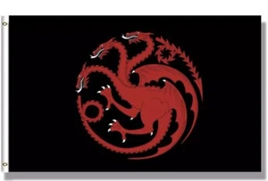 House of the Dragon Targaryen Sigil 3x5 ft Flag Banner GOT Fire & Blood - Picture 1 of 3