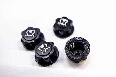 Cobra Racing 17mm Hex Wheel Nut Set – Black Aluminum - Image 1 of 4
