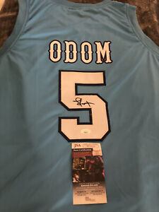 Lamar Odom Signed University Of Rhode Island Custom Basketball Jersey & JSA COA