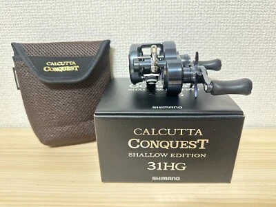 Carrete Baitcasting 24 CALCUTTA CONQUEST Edición Poco Profunda 31HG Pesca Izquierda EN CAJA Foto 1 de 4