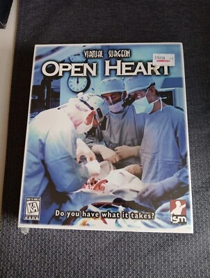 Virtual Surgeon Open Heart  (PC 1997) ISM INTERACTIVE  BOX PC GAME SEALED Rare - Image 1 of 4
