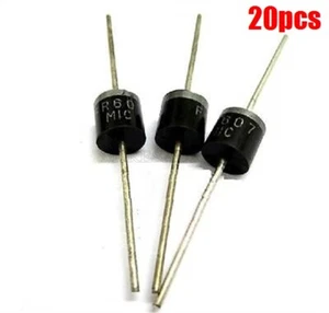 20Pcs Diode Fast Recovery FR607 6A 1000V New Ic vu - Bild 1 von 2