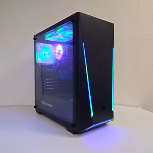 Custom ARGB Gaming Desktop PC Intel Core i7 3.40 Quad 16 GB 1TB SSD RX570 8G GPU - Picture 1 of 15