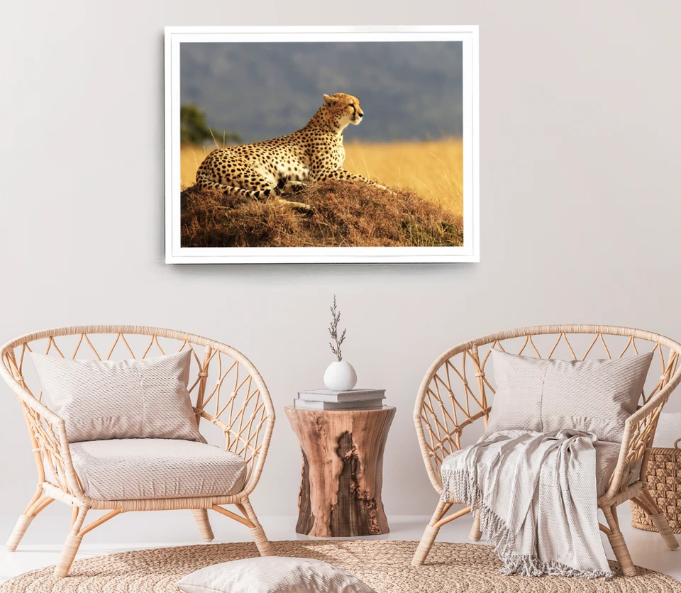 Lepord Print, Nature Wall Art, Forest Framed Nature Wall Art, Animal - Image 1 of 1