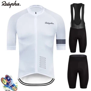 Men's Cycling Jersey Summer Short Sleeve Set 19D Bib Shorts Bicycle Clothes - Picture 1 of 28