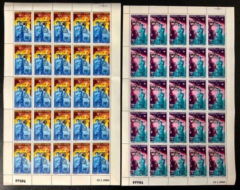 Dahomey #YTPA107-YTPA108 MNH CV€150.00 1969 Moon Landing Venus [C103-4 Mi387-8] Cover