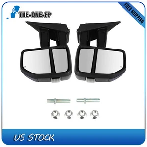 Driver Passenger Side Towing Mirrors Power Heated Spotlight For Ford F-150 15-20 - Picture 1 of 8