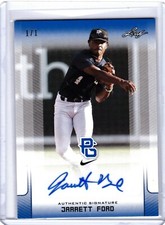 Jarrett Ford 2017 Leaf Perfect Game Plate & Proof Autos 1/1