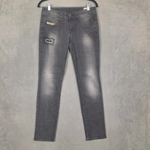 DIESEL Vaqueros Mujer 27x30 (28x29.5) Clushy Elastizados Gris Cremallera Bolsillos - Imagen 1 de 11