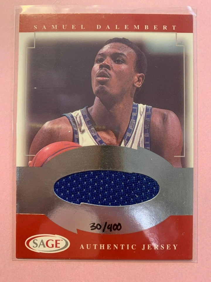 A3675 - 2001 SAGE Authentic Jerseys Red #J7 Samuel Dalembert/400 Foto 1 de 1
