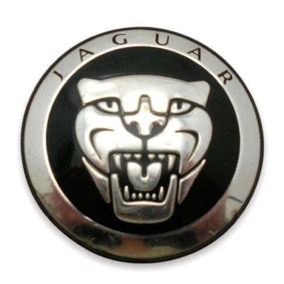 Center Cap Hubcap Jaguar XF XJ XK F Type 8W93-1A096 OEM Wheel Black 59802 - Image 1 of 2