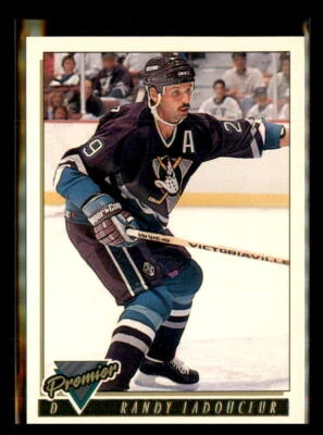 1993-94 Topps Premier Gold #469 Randy Ladouceur Set Break - Image 1 of 2